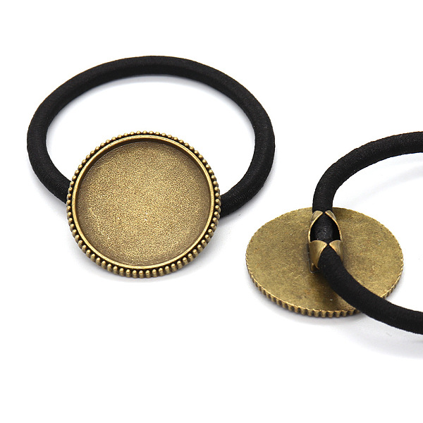 PandaHall Zinc Alloy Cabochon Settings, Hair Ties Findings, Flat Round, Antique Bronze, Tray: 25mm, about 10pcs/bag Alloy
PandaHall Zinc Alloy Cabochon Settings, Hair Ties Findings, Flat Round, Antique Bronze, Tray: 25mm, about 10pcs/bag Alloy