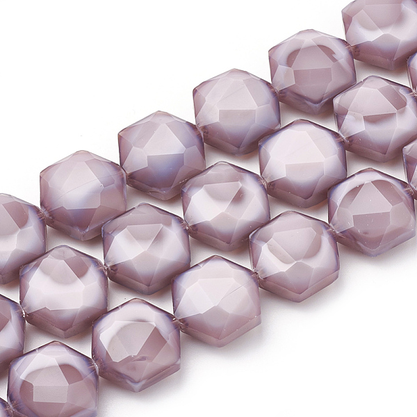 PandaHall Opaque Solid Color Glass Beads Strands, Faceted, Hexagon, Flamingo, 15x14x8mm, Hole: 1mm, about 24pcs/strand, 14.17 inch(36cm)..., Pink
PandaHall Opaque Solid Color Glass Beads Strands, Faceted, Hexagon, Flamingo, 15x14x8mm, Hole: 1mm, about 24pcs/strand, 14.17 inch(36cm)..., Pink
