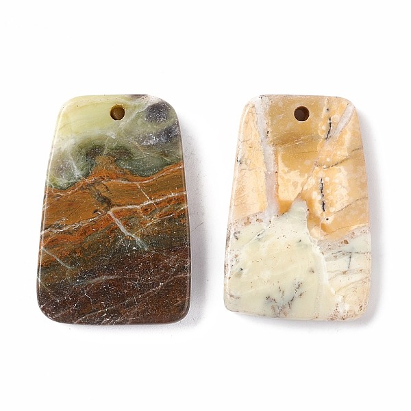 PandaHall Natural Polychrome Jasper/Picasso Stone/Picasso Jasper Pendants, Trapezoid, 30.5~39x19.5~27x3.5~5mm, Hole: 1.8~2mm Picasso Jasper...
PandaHall Natural Polychrome Jasper/Picasso Stone/Picasso Jasper Pendants, Trapezoid, 30.5~39x19.5~27x3.5~5mm, Hole: 1.8~2mm Picasso Jasper...