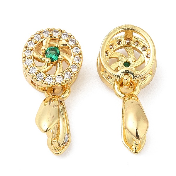 PandaHall Brass Micro Pave Cubic Zirconia Pendant Pinch Bails, Ice Pick Pinch Bails with Glass Beaded, Flat Round, Real 18K Gold Plated...
PandaHall Brass Micro Pave Cubic Zirconia Pendant Pinch Bails, Ice Pick Pinch Bails with Glass Beaded, Flat Round, Real 18K Gold Plated...