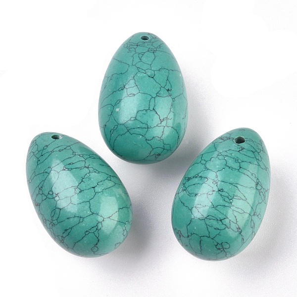 PandaHall Synthetic Turquoise Pendants, Easter Egg Stone, 31x20x20mm, Hole: 2mm Synthetic Turquoise Egg
PandaHall Synthetic Turquoise Pendants, Easter Egg Stone, 31x20x20mm, Hole: 2mm Synthetic Turquoise Egg