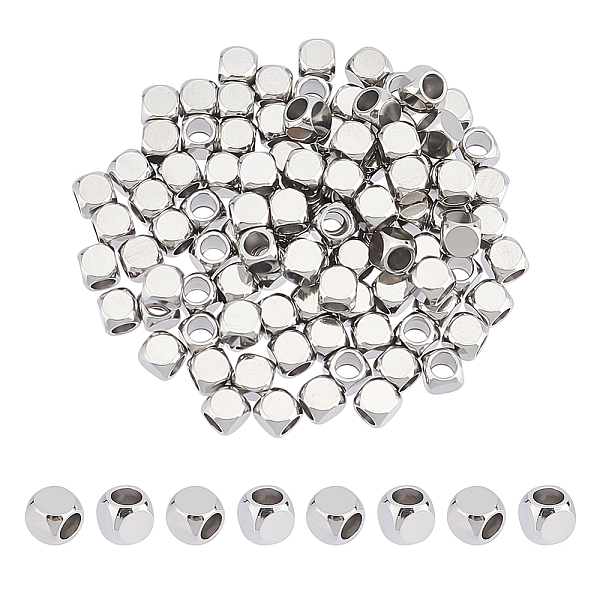 PandaHall Unicraftale 100Pcs 304 Stainless Steel Beads, Cube, Stainless Steel Color, 4x4x4mm, Hole: 2.5mm 304 Stainless Steel Cube
PandaHall Unicraftale 100Pcs 304 Stainless Steel Beads, Cube, Stainless Steel Color, 4x4x4mm, Hole: 2.5mm 304 Stainless Steel Cube