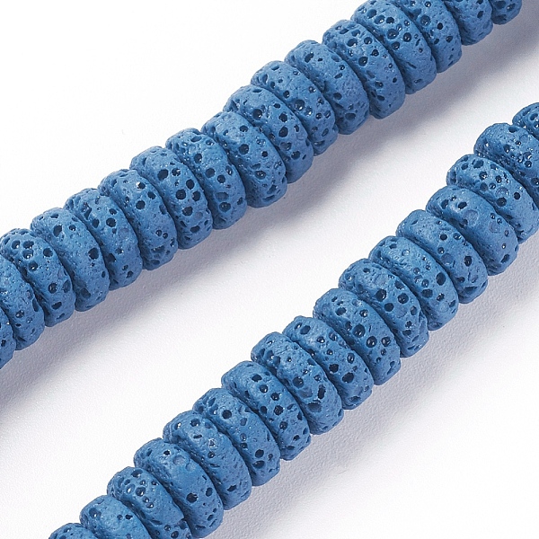 PandaHall Natural Lava Rock Beads Strands, Dyed, Flat Round/Disc, Steel Blue, 8~8.5x3~4mm, Hole: 2mm, about 54~60 pcs/Strand, 7.87 inch(20...
PandaHall Natural Lava Rock Beads Strands, Dyed, Flat Round/Disc, Steel Blue, 8~8.5x3~4mm, Hole: 2mm, about 54~60 pcs/Strand, 7.87 inch(20...