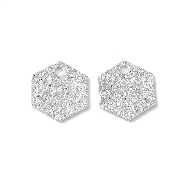 PandaHall Brass Charms, Hexagon Charms, 925 Sterling Silver Plated, 9x8x0.6mm, Hole: 1.2mm Brass Hexagon
PandaHall Brass Charms, Hexagon Charms, 925 Sterling Silver Plated, 9x8x0.6mm, Hole: 1.2mm Brass Hexagon