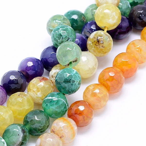 PandaHall Faceted Natural Agate Beads Strands, Round, Dyed & Heated, Mixed Color, 12mm, Hole: 1.5mm, about 32pcs/strand, 15.3 inch(39cm)..., Multicolor
PandaHall Faceted Natural Agate Beads Strands, Round, Dyed & Heated, Mixed Color, 12mm, Hole: 1.5mm, about 32pcs/strand, 15.3 inch(39cm)..., Multicolor