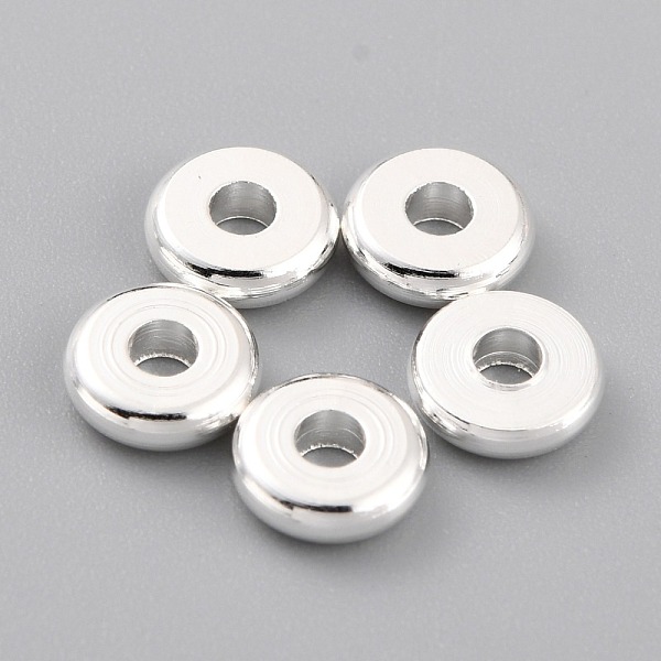 PandaHall Brass Beads, Long-Lasting Plated, Flat Round, 925 Sterling Silver Plated, 6x1.7mm, Hole: 2mm Brass Flat Round
PandaHall Brass Beads, Long-Lasting Plated, Flat Round, 925 Sterling Silver Plated, 6x1.7mm, Hole: 2mm Brass Flat Round