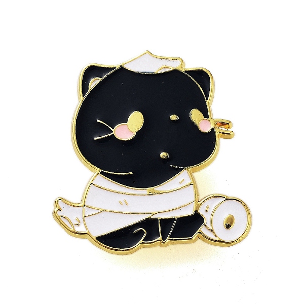 PandaHall Halloween Theme Golden Alloy Brooches, Enamel Pins, Cat Shape, 29x27.5x1.5mm Alloy+Enamel Cat Shape Black
PandaHall Halloween Theme Golden Alloy Brooches, Enamel Pins, Cat Shape, 29x27.5x1.5mm Alloy+Enamel Cat Shape Black
