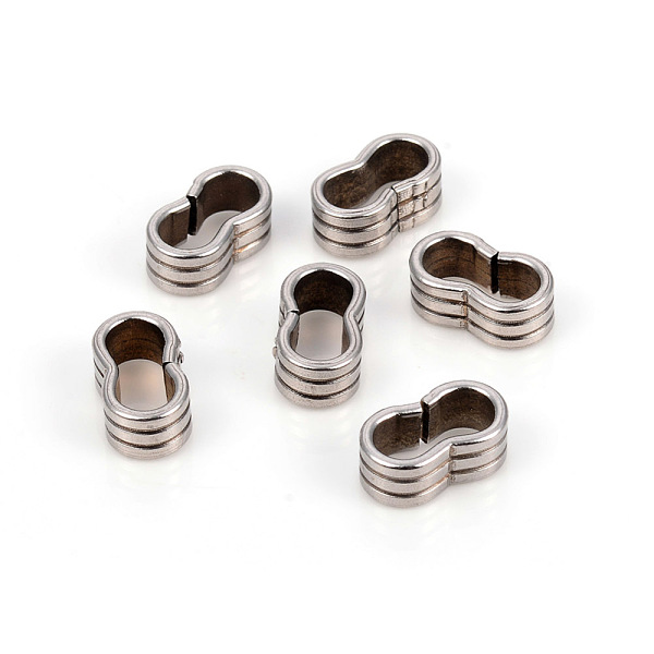 PandaHall 201 Stainless Steel Slide Charms/Slider Beads, For Leather Cord Bracelets Making, Peanut Shape with Line Pattern, Stainless Steel...
PandaHall 201 Stainless Steel Slide Charms/Slider Beads, For Leather Cord Bracelets Making, Peanut Shape with Line Pattern, Stainless Steel...