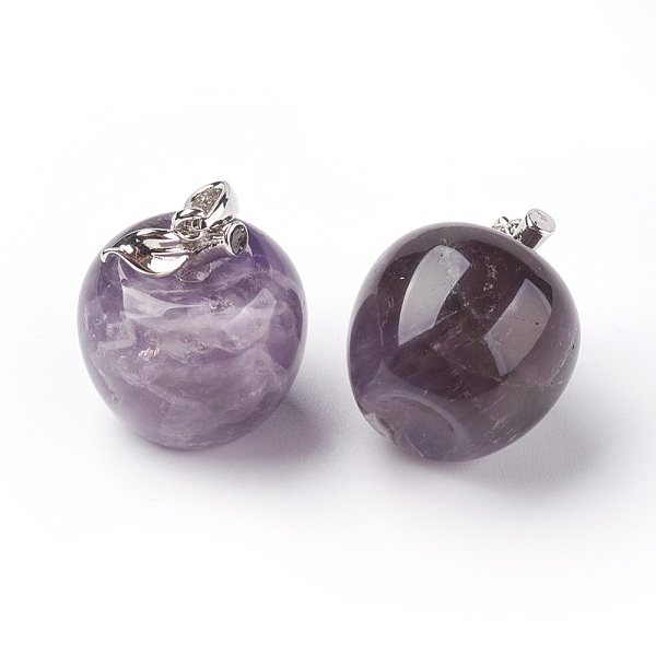 PandaHall Natural Amethyst Pendants, with Alloy Finding, Apple, Platinum, 23x20mm, Hole: 2.5x5mm Amethyst Fruit
PandaHall Natural Amethyst Pendants, with Alloy Finding, Apple, Platinum, 23x20mm, Hole: 2.5x5mm Amethyst Fruit