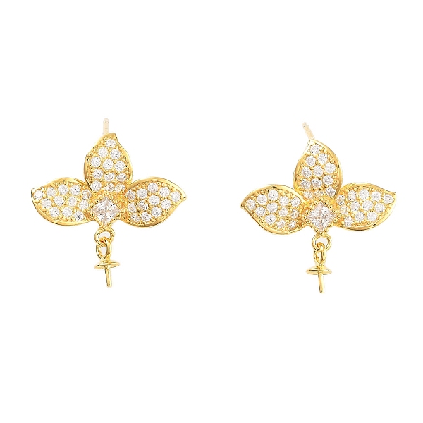 PandaHall Flower 925 Sterling Silver Micro Pave Cubic Zirconia Stud Earring Findings, with Pinch Bails and S925 Stamp, for Half Drilled...
PandaHall Flower 925 Sterling Silver Micro Pave Cubic Zirconia Stud Earring Findings, with Pinch Bails and S925 Stamp, for Half Drilled...