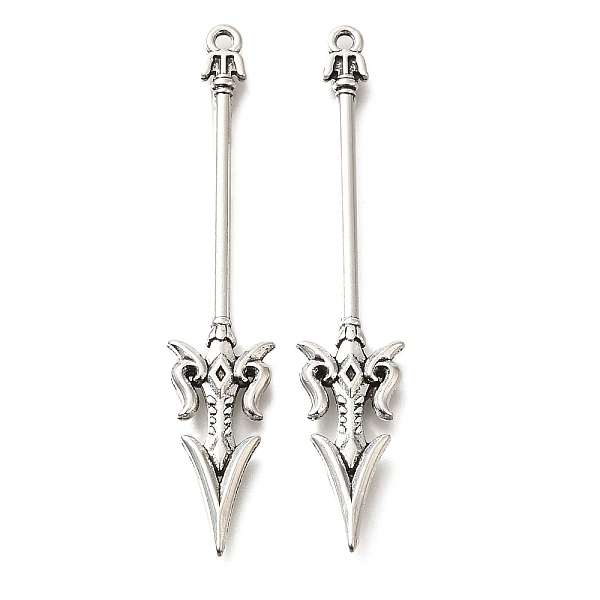 PandaHall Tibetan Style Alloy Big Pendants, Cadmium Free & Lead Free, Halberd Charm, Antique Silver, 69x13x3mm, Hole: 1.5mm, about...
PandaHall Tibetan Style Alloy Big Pendants, Cadmium Free & Lead Free, Halberd Charm, Antique Silver, 69x13x3mm, Hole: 1.5mm, about...