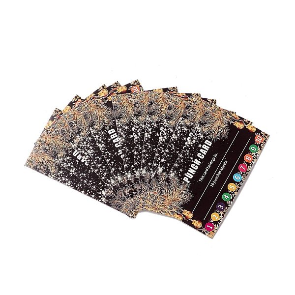 PandaHall Rectangle Paper Reward Incentive Card, Punch Cards for Christmas Incentive Awards Supplies, Black, 92x65x17mm, 50pcs/bag Paper...
PandaHall Rectangle Paper Reward Incentive Card, Punch Cards for Christmas Incentive Awards Supplies, Black, 92x65x17mm, 50pcs/bag Paper...
