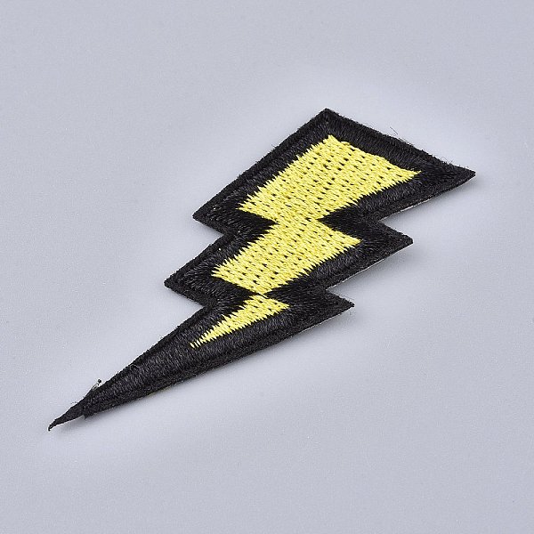 PandaHall Computerized Embroidery Cloth Iron on/Sew on Patches, Costume Accessories, Lightning, Yellow, 56x24x1.5mm Cloth Lightning Bolt...
PandaHall Computerized Embroidery Cloth Iron on/Sew on Patches, Costume Accessories, Lightning, Yellow, 56x24x1.5mm Cloth Lightning Bolt...