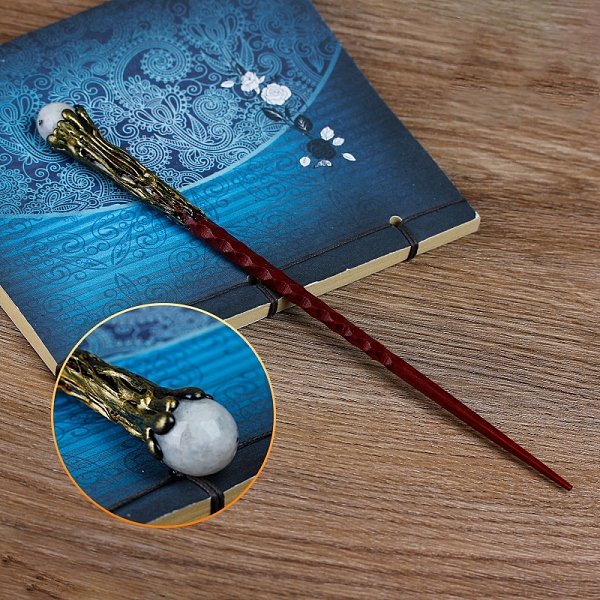 PandaHall Natural Moonstone Magic Wand with Wooden Findings, Home Decorations Costume Props Cosplay Accessories, 240mm Moonstone
PandaHall Natural Moonstone Magic Wand with Wooden Findings, Home Decorations Costume Props Cosplay Accessories, 240mm Moonstone