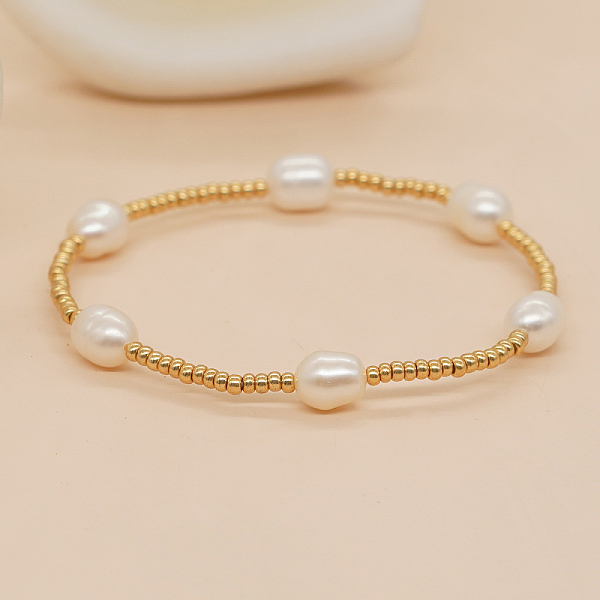 PandaHall Gold Color 11/O TOHO Seed Beadd Strecth Bracelets, Natural Pearl Bracelets for Women Pearl
PandaHall Gold Color 11/O TOHO Seed Beadd Strecth Bracelets, Natural Pearl Bracelets for Women Pearl