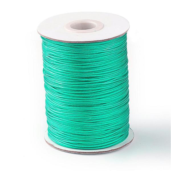 PandaHall Korean Waxed Polyester Cord, Medium Sea Green, 1mm, about 85yards/roll Waxed Polyester Cord Round Green
PandaHall Korean Waxed Polyester Cord, Medium Sea Green, 1mm, about 85yards/roll Waxed Polyester Cord Round Green