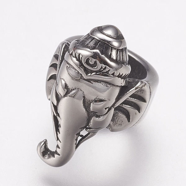 PandaHall 304 Stainless Steel Beads, Elephant, Antique Silver, 18x11.5x14mm, Hole: 8mm 304 Stainless Steel
PandaHall 304 Stainless Steel Beads, Elephant, Antique Silver, 18x11.5x14mm, Hole: 8mm 304 Stainless Steel