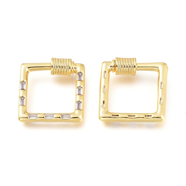 PandaHall Brass Micro Pave Cubic Zirconia Screw Carabiner Lock Charms, for Necklaces Making, Square, Golden, Clear, 18.5x19.5x4.5mm...
PandaHall Brass Micro Pave Cubic Zirconia Screw Carabiner Lock Charms, for Necklaces Making, Square, Golden, Clear, 18.5x19.5x4.5mm...