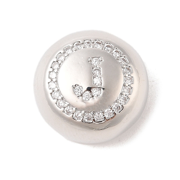 PandaHall Rack Plating Brass & Cubic Zirconia Pendants, Cadmium Free & Lead Free, Long-Lasting Plated, Flat Round with Letter, Letter J..., Clear
PandaHall Rack Plating Brass & Cubic Zirconia Pendants, Cadmium Free & Lead Free, Long-Lasting Plated, Flat Round with Letter, Letter J..., Clear