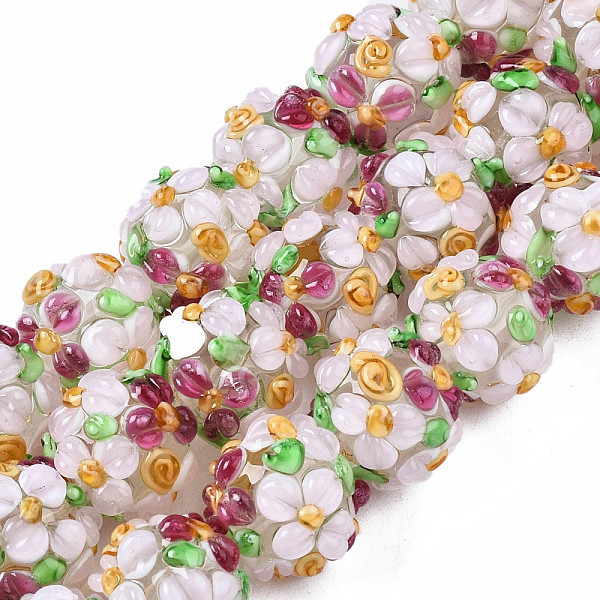 PandaHall Handmade Lampwork Beads Strands, Bumpy, Round with Flower, Lavender Blush, 12~13x11~12mm, Hole: 1mm, about 45pcs/strand, 19.29...
PandaHall Handmade Lampwork Beads Strands, Bumpy, Round with Flower, Lavender Blush, 12~13x11~12mm, Hole: 1mm, about 45pcs/strand, 19.29...