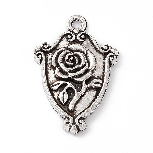 PandaHall Tibetan Style Alloy Pendants, Shield with Rose Charm, Antique Silver, 23x15.5x2.8mm, Hole: 1.5mm Alloy Others
PandaHall Tibetan Style Alloy Pendants, Shield with Rose Charm, Antique Silver, 23x15.5x2.8mm, Hole: 1.5mm Alloy Others