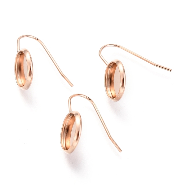PandaHall 304 Stainless Steel Earring Hooks, Flat Round, Rose Gold, Tray: 10mm, 20x12mm, Pin: 0.7mm 304 Stainless Steel
PandaHall 304 Stainless Steel Earring Hooks, Flat Round, Rose Gold, Tray: 10mm, 20x12mm, Pin: 0.7mm 304 Stainless Steel