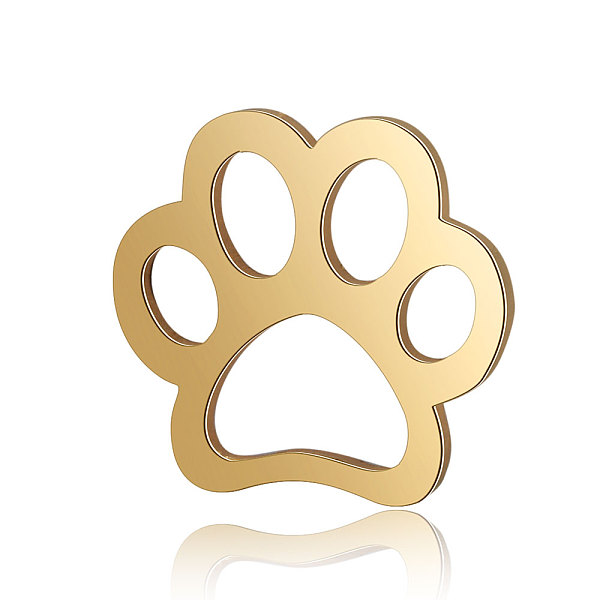 PandaHall Titanium Steel Filigree Joiners, Dog Paw Print, Golden, 11x12x0.8mm Titanium Steel Dog
PandaHall Titanium Steel Filigree Joiners, Dog Paw Print, Golden, 11x12x0.8mm Titanium Steel Dog