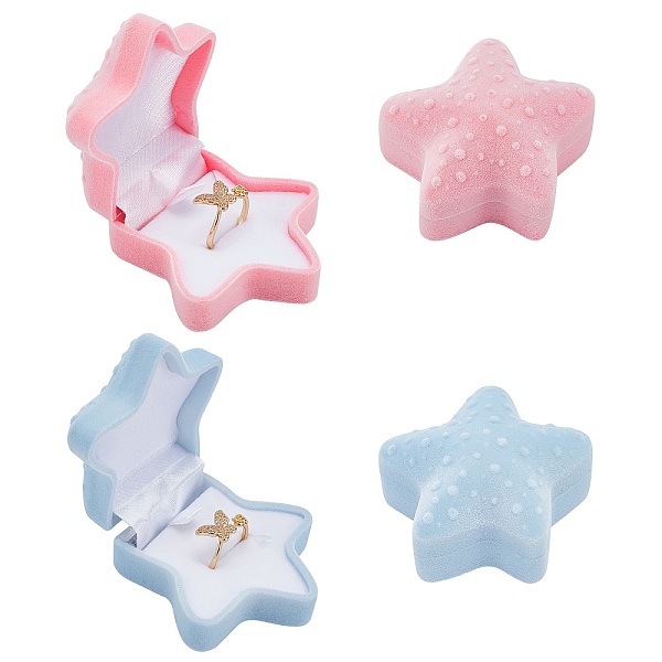 PandaHall CHGCRAFT 4Pcs 2 Colors Velet Jewelry Boxes, with Sponge Inside, for Necklaces, Rings and Pendants, Starfish, Mixed Color..., Multicolor
PandaHall CHGCRAFT 4Pcs 2 Colors Velet Jewelry Boxes, with Sponge Inside, for Necklaces, Rings and Pendants, Starfish, Mixed Color..., Multicolor