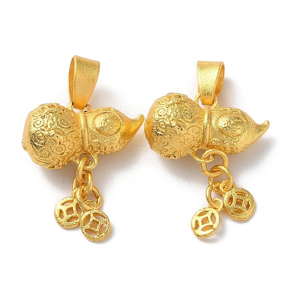 PandaHall Rack Plating Alloy Pendants, Cadmium Free & Lead Free, Gourd & Coin, Matte Gold Color, 22x18x9.5mm, Hole: 6x4mm Alloy Others
PandaHall Rack Plating Alloy Pendants, Cadmium Free & Lead Free, Gourd & Coin, Matte Gold Color, 22x18x9.5mm, Hole: 6x4mm Alloy Others
