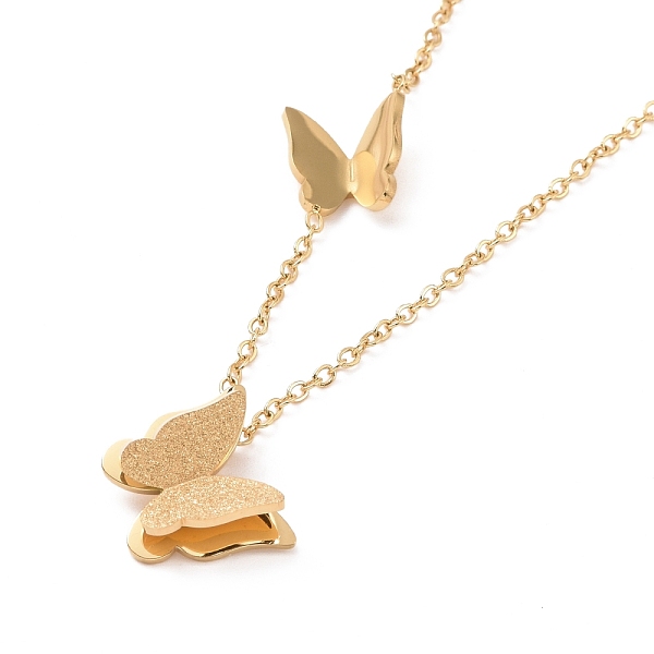 PandaHall Ion Plating(IP) 304 Stainless Steel 3D Butterfly Pendant Necklace for Women, Golden, 16.26 inch(41.3cm) 304 Stainless Steel
PandaHall Ion Plating(IP) 304 Stainless Steel 3D Butterfly Pendant Necklace for Women, Golden, 16.26 inch(41.3cm) 304 Stainless Steel