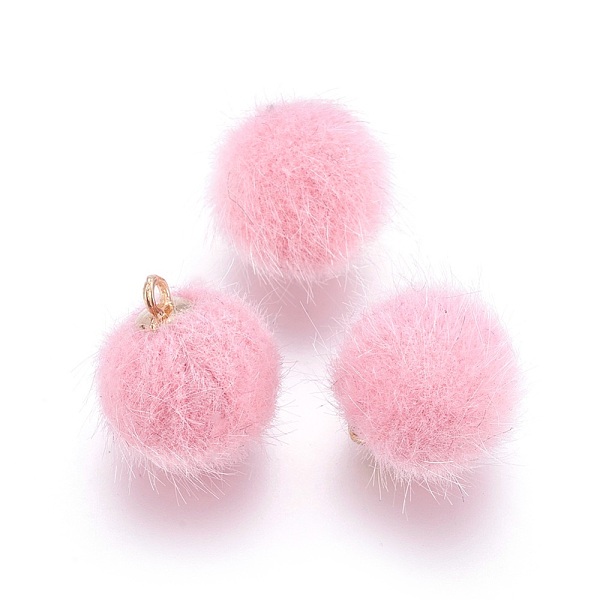 PandaHall Handmade Plush Cloth Fabric Covered, with CCB Plastic Findings, Round, Golden, Pink, 17x15mm, Hole: 1.5mm Cloth Round Pink
PandaHall Handmade Plush Cloth Fabric Covered, with CCB Plastic Findings, Round, Golden, Pink, 17x15mm, Hole: 1.5mm Cloth Round Pink