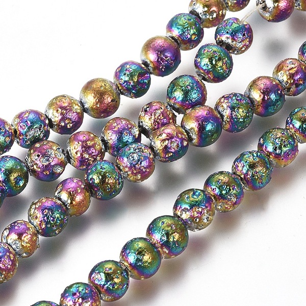 PandaHall Electroplated Natural Lava Rock Beads Strands, Round, Multi-color Plated, 6mm, Hole: 1mm, about 63pcs/Strand, 15.16 inch(38.5cm)...
PandaHall Electroplated Natural Lava Rock Beads Strands, Round, Multi-color Plated, 6mm, Hole: 1mm, about 63pcs/Strand, 15.16 inch(38.5cm)...