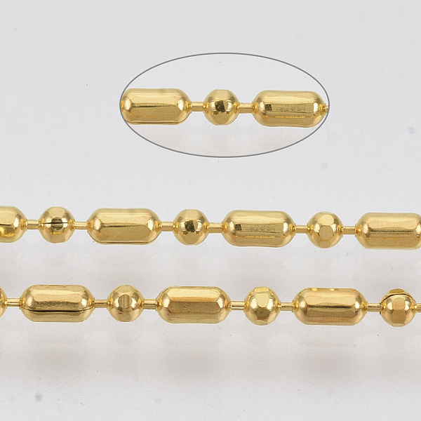 PandaHall Brass Ball Chains, Ball & Bar Faceted Beaded Chains, Long-Lasting Plated, Soldered, with Spool, Cadmium Free & Nickel Free & Lead...
PandaHall Brass Ball Chains, Ball & Bar Faceted Beaded Chains, Long-Lasting Plated, Soldered, with Spool, Cadmium Free & Nickel Free & Lead...