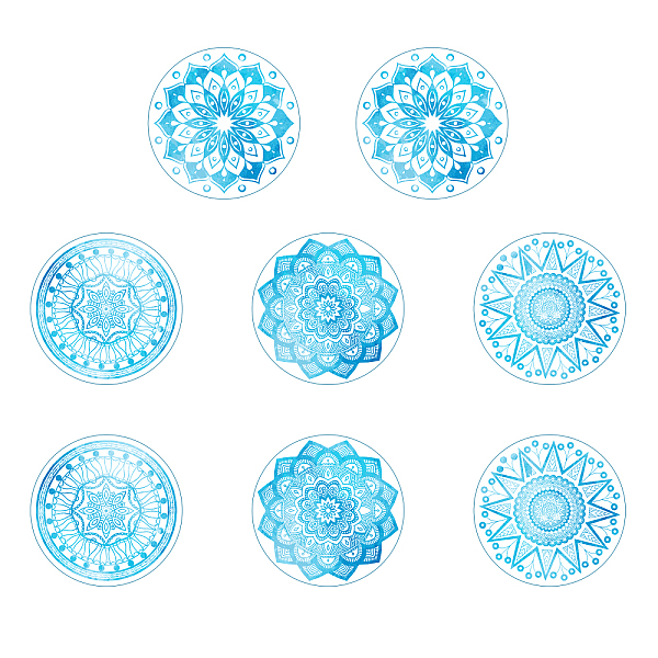 PandaHall Flat Round PVC Plastic Self Adhesive Window Decorations Accessories, Light Sky Blue, Flower Pattern, 295x160mm, 4pcs/set Plastic...
PandaHall Flat Round PVC Plastic Self Adhesive Window Decorations Accessories, Light Sky Blue, Flower Pattern, 295x160mm, 4pcs/set Plastic...