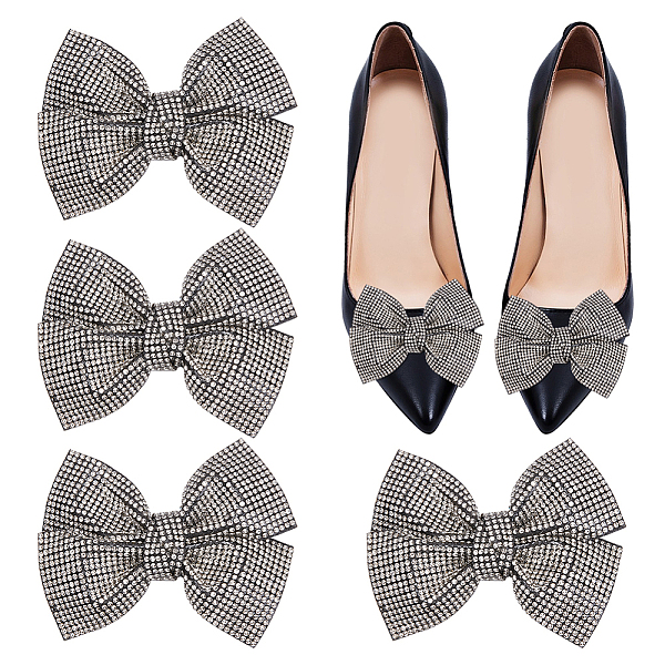 PandaHall 4Pcs Rhinestone Shoe Buckle Clips, Detachable Bowknot Shoe Decorations, Black, 74~75x92~93x22.5~23mm Resin Rhinestone Bowknot...
PandaHall 4Pcs Rhinestone Shoe Buckle Clips, Detachable Bowknot Shoe Decorations, Black, 74~75x92~93x22.5~23mm Resin Rhinestone Bowknot...