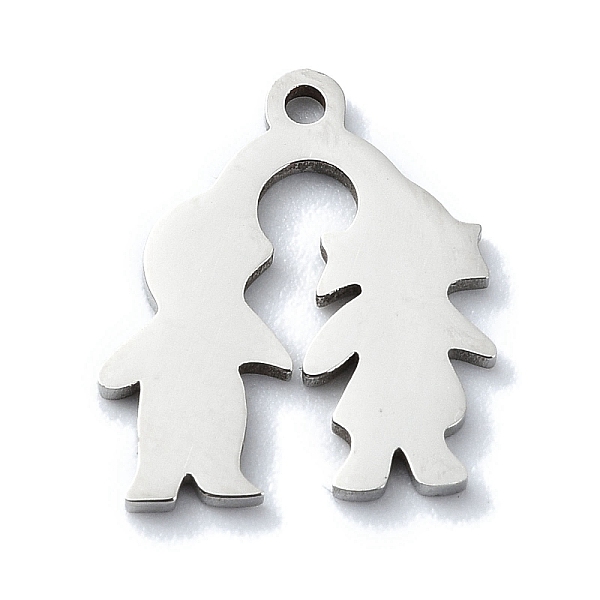 PandaHall 304 Stainless Steel Charms, Laser Cut, Couple Charm, Stainless Steel Color, 14x12x1mm, Hole: 1.2mm 304 Stainless Steel Human
PandaHall 304 Stainless Steel Charms, Laser Cut, Couple Charm, Stainless Steel Color, 14x12x1mm, Hole: 1.2mm 304 Stainless Steel Human