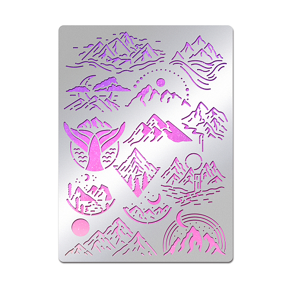 PandaHall BENECREAT Mountain Elements Collection Stainless Steel Stencil, 5.5x7.5 inches, Reusable Stainless Steel Stencil for DIY Albums...
PandaHall BENECREAT Mountain Elements Collection Stainless Steel Stencil, 5.5x7.5 inches, Reusable Stainless Steel Stencil for DIY Albums...