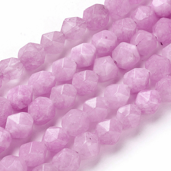 PandaHall Natural White Jade Beads Strands, Star Cut Round Beads, Dyed, Faceted, Orchid, 7~8mm, Hole: 1mm, about 47~48pcs/strand, 14.5..., Purple
PandaHall Natural White Jade Beads Strands, Star Cut Round Beads, Dyed, Faceted, Orchid, 7~8mm, Hole: 1mm, about 47~48pcs/strand, 14.5..., Purple