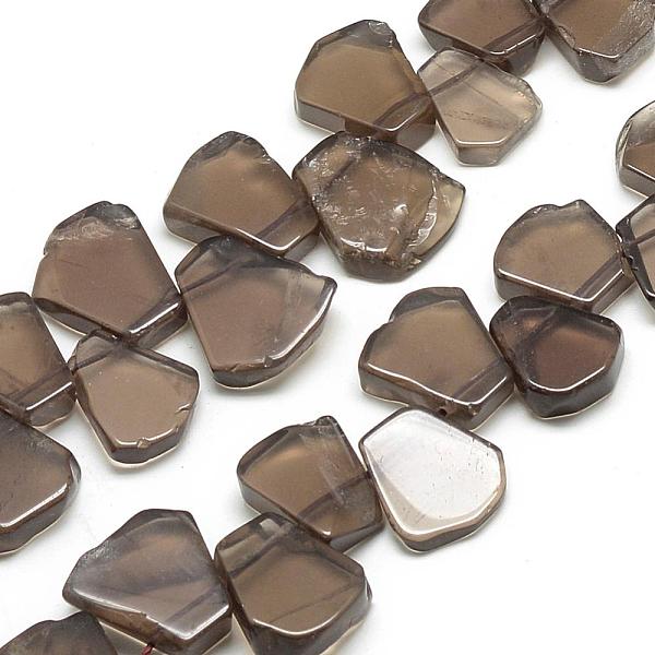 PandaHall Natural Smoky Quartz Beads Strands, Fan, 16~24x12~22x5~8mm, Hole: 1mm Smoky Quartz Fan
PandaHall Natural Smoky Quartz Beads Strands, Fan, 16~24x12~22x5~8mm, Hole: 1mm Smoky Quartz Fan