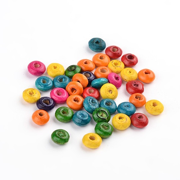 PandaHall Natural Wood Beads, Button, Lead Free, Dyed, Rondelle, Mixed Color, 6x3mm, Hole: 1.6~2mm, about 25440pcs/1000g Wood Rondelle..., Multicolor
PandaHall Natural Wood Beads, Button, Lead Free, Dyed, Rondelle, Mixed Color, 6x3mm, Hole: 1.6~2mm, about 25440pcs/1000g Wood Rondelle..., Multicolor