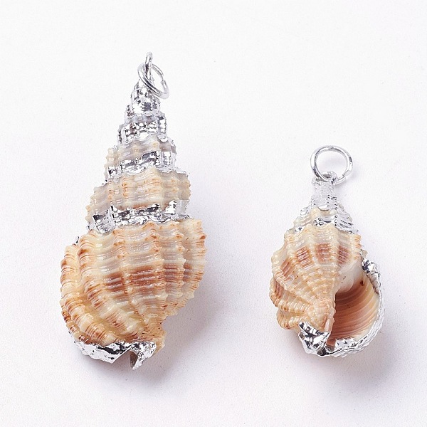 PandaHall Electroplate Spiral Shell Pendants, with Iron Findings, Conch, Platinum, 24~45x14~20x12~18mm, Hole: 4mm Spiral Shell Shell Shape
PandaHall Electroplate Spiral Shell Pendants, with Iron Findings, Conch, Platinum, 24~45x14~20x12~18mm, Hole: 4mm Spiral Shell Shell Shape
