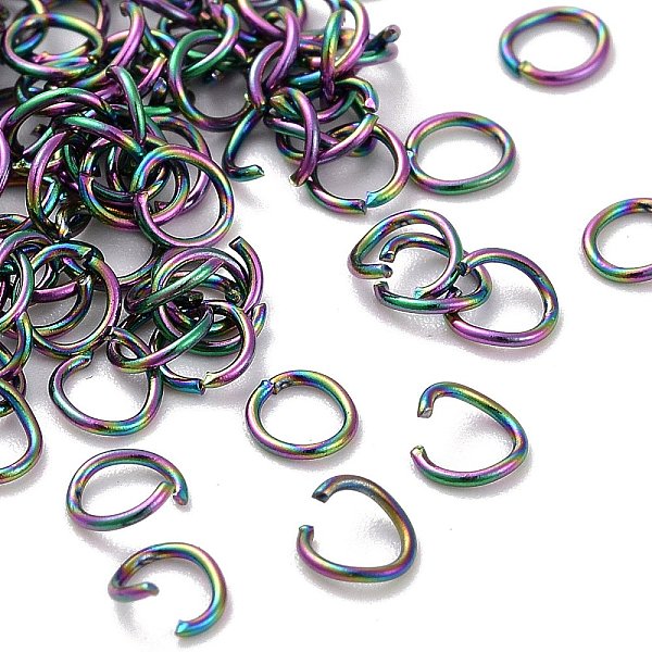PandaHall 304 Stainless Steel Open Jump Rings, Rainbow Color, 24 Gauge, 3.5x0.5mm, Inner Diameter: 2.5mm 304 Stainless Steel
PandaHall 304 Stainless Steel Open Jump Rings, Rainbow Color, 24 Gauge, 3.5x0.5mm, Inner Diameter: 2.5mm 304 Stainless Steel