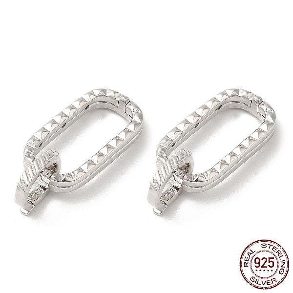 PandaHall Rhodium Plated 925 Sterling Silver Fold Over Clasps, with 925 Stamp, Rectangle, Real Platinum Plated, Rectangle: 22.5x12x4mm...
PandaHall Rhodium Plated 925 Sterling Silver Fold Over Clasps, with 925 Stamp, Rectangle, Real Platinum Plated, Rectangle: 22.5x12x4mm...