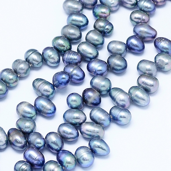 PandaHall Natural Cultured Freshwater Pearl Beads Strands, Dyed, Potato, Cornflower Blue, 7~10x6~7mm, Hole: 0.8mm, about 65pcs/strand, 13.7...
PandaHall Natural Cultured Freshwater Pearl Beads Strands, Dyed, Potato, Cornflower Blue, 7~10x6~7mm, Hole: 0.8mm, about 65pcs/strand, 13.7...