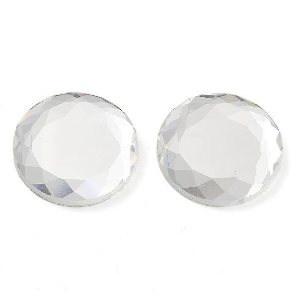 PandaHall Glass Cabochons, Flat Back & Back Plated, Faceted, Half Round, Clear, 25x4.5mm Glass Half Round Clear
PandaHall Glass Cabochons, Flat Back & Back Plated, Faceted, Half Round, Clear, 25x4.5mm Glass Half Round Clear