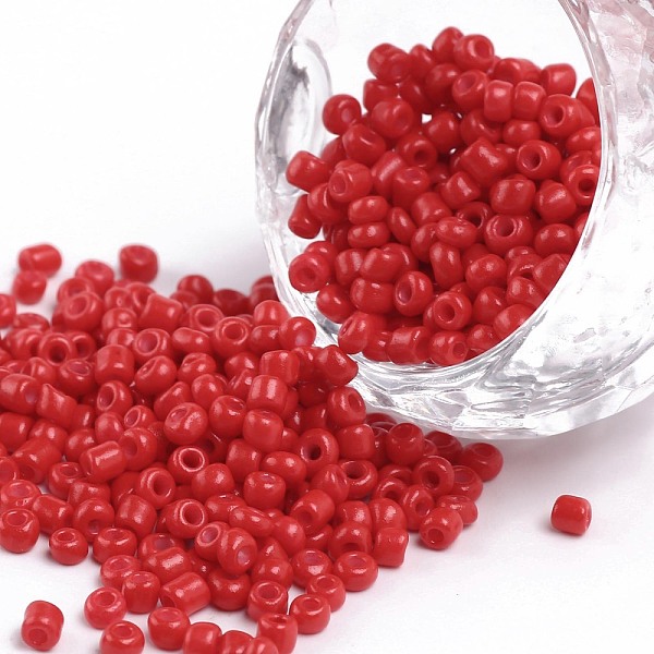 PandaHall Baking Paint Glass Seed Beads, Red, 8/0, 3mm, Hole: 1mm, about 1111pcs/50g, 50g/bag, 18bags/2pounds Glass Red
PandaHall Baking Paint Glass Seed Beads, Red, 8/0, 3mm, Hole: 1mm, about 1111pcs/50g, 50g/bag, 18bags/2pounds Glass Red
