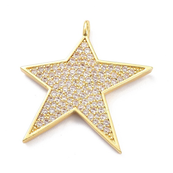 PandaHall Brass Micro Pave Clear Cubic Zirconia Pendants, Star, Golden, 30x29x4mm, Hole: 1.8x1mm Brass+Cubic Zirconia Star Clear
PandaHall Brass Micro Pave Clear Cubic Zirconia Pendants, Star, Golden, 30x29x4mm, Hole: 1.8x1mm Brass+Cubic Zirconia Star Clear