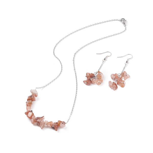 PandaHall Natural Red Agate Chips Beaded Jewelry Set, Gemstone Pendant Necklace & Cluster Dangle Earrings with 304 Stainless Steel Cable...
PandaHall Natural Red Agate Chips Beaded Jewelry Set, Gemstone Pendant Necklace & Cluster Dangle Earrings with 304 Stainless Steel Cable...