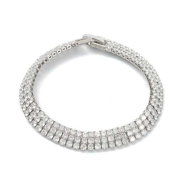 PandaHall Cubic Zirconia Tennis Bracelets for Women Girl Gift, with Brass Clasps, Real Platinum Plated, 7-1/8 inch(18cm) Cubic Zirconia..., Clear
PandaHall Cubic Zirconia Tennis Bracelets for Women Girl Gift, with Brass Clasps, Real Platinum Plated, 7-1/8 inch(18cm) Cubic Zirconia..., Clear