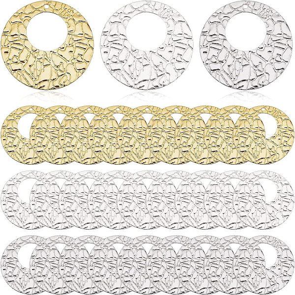 PandaHall FINGERINSPIRE 30 Pcs 3 Colors Flat Round Charm 22mm Coin Charms with Irregular Embossing Stamping Blanks Charms with Large Hole...
PandaHall FINGERINSPIRE 30 Pcs 3 Colors Flat Round Charm 22mm Coin Charms with Irregular Embossing Stamping Blanks Charms with Large Hole...